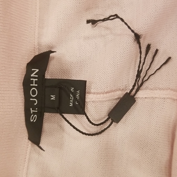 💕ST. JOHN💕 Wool Blend Pants Elasticized Waistband ~ Light Pink Medium M NWOT - Picture 9 of 12